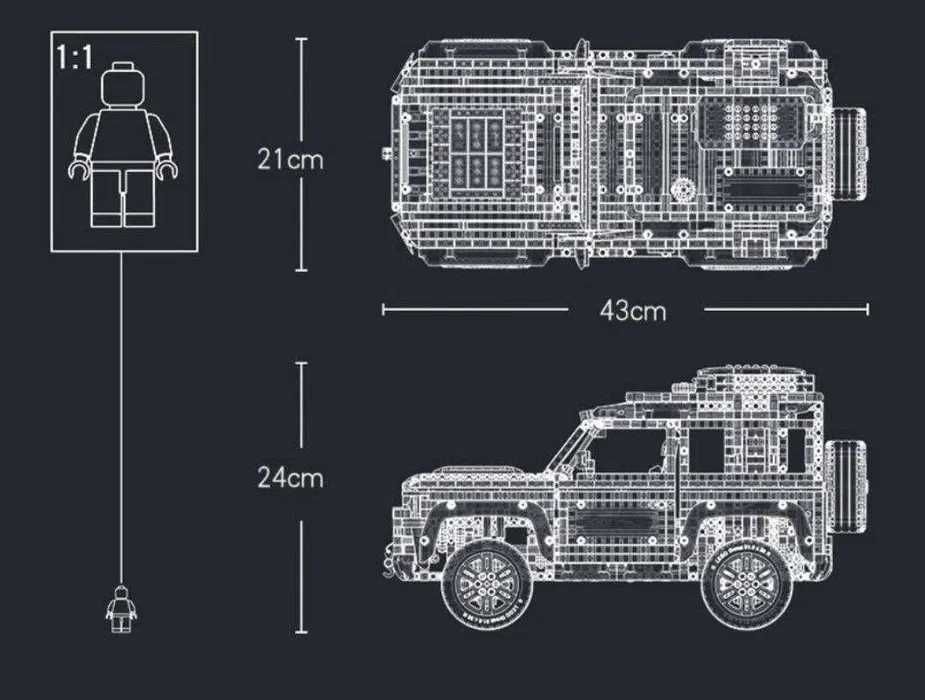 Якісний конструктор  Lego Technic Land Rover Defender.