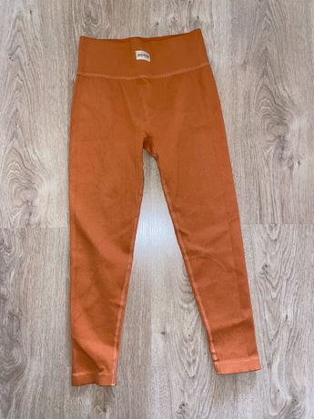 Лосины женские для спорта цвет оранжевый коралл bo+tee, размер xs-s