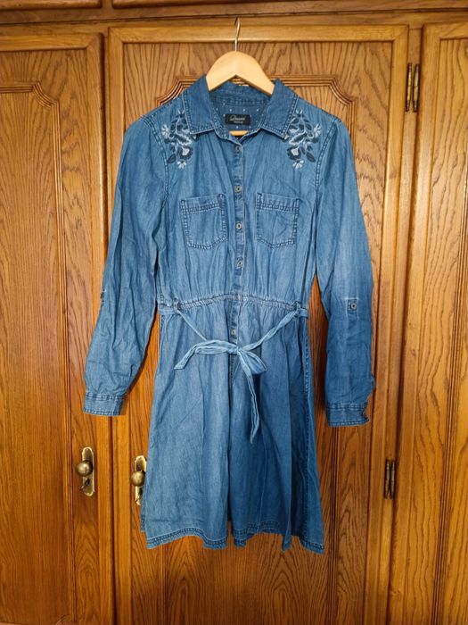 Vestido em ganga prático