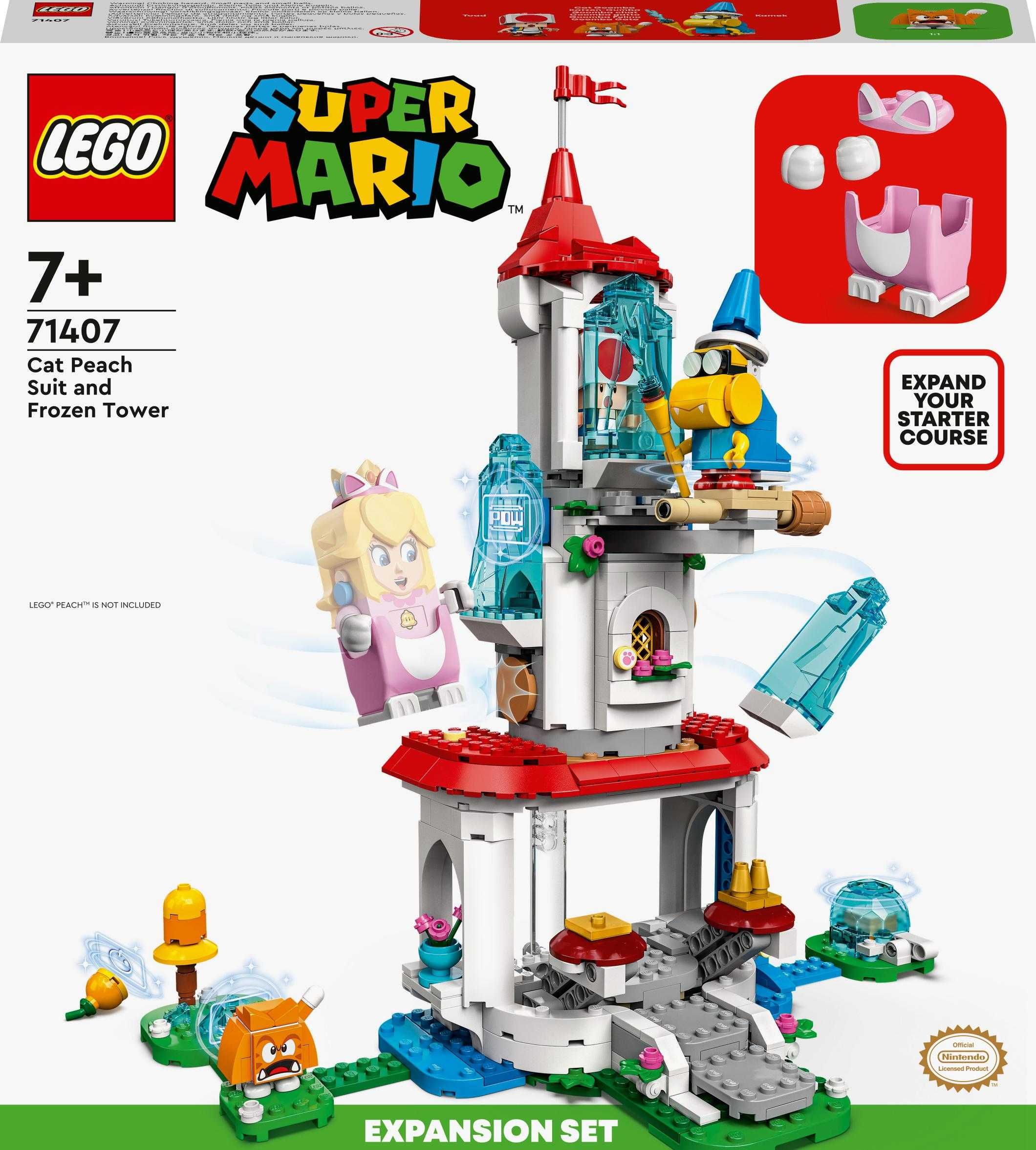 Zestaw Lego Super Mario Cat Peach Suit and Frozen Tower