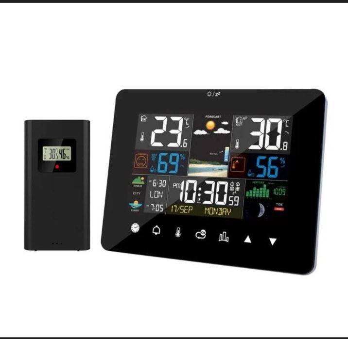 Метеостанція MisolFJ3362G з барометром і виносним датчиком температури