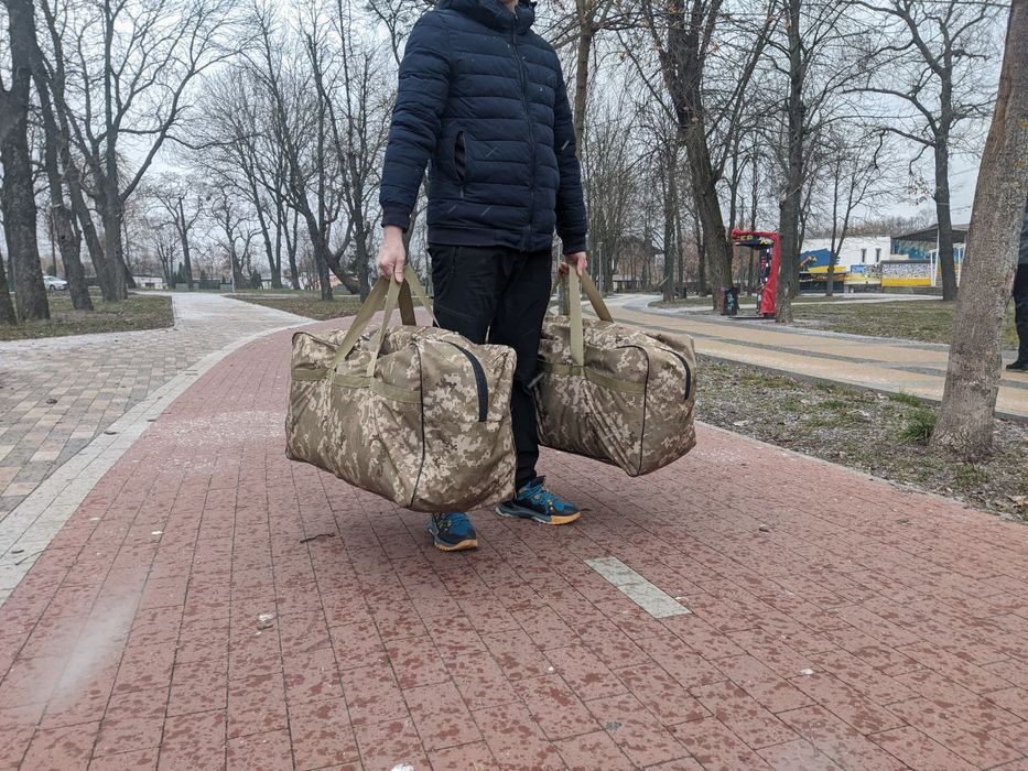 Сумка баул военная камуфляж 50 л, 100л
