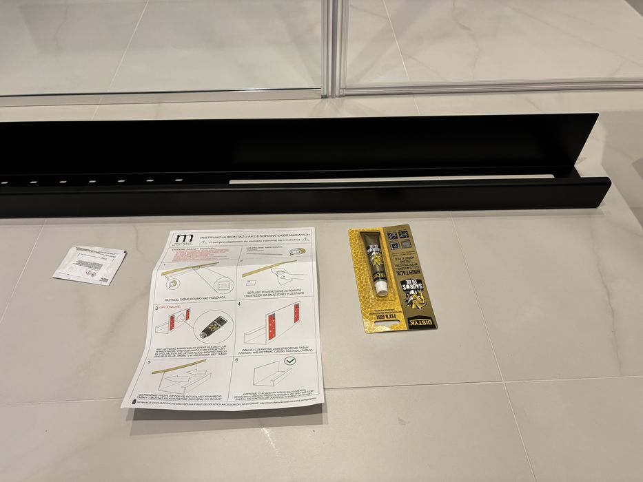 Półka na ręcznik i kosmetyki-łazienka,manufaktura metalu i drewna,NOWA