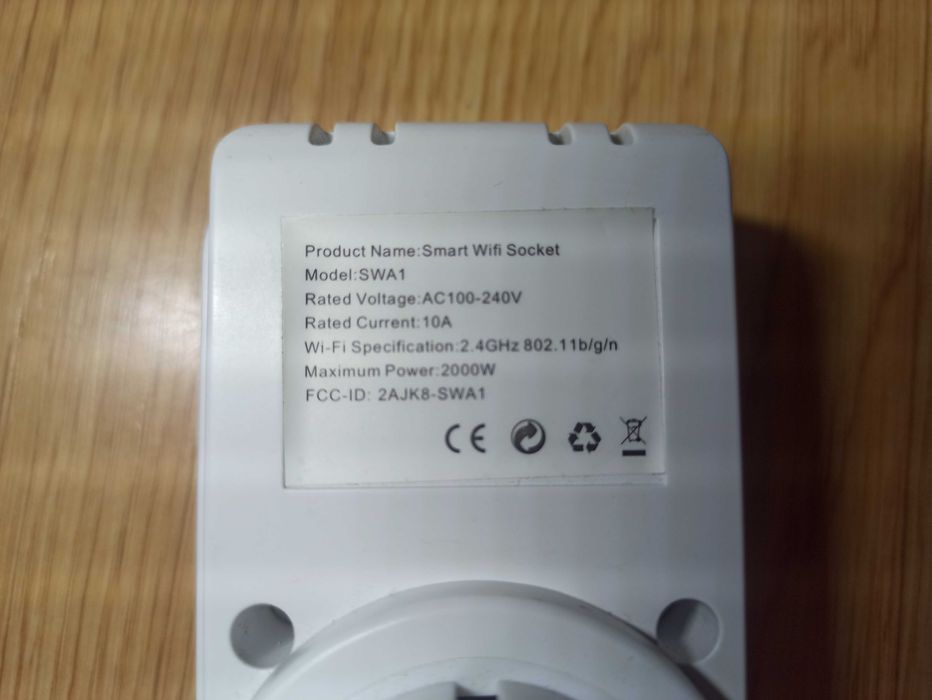 Gniazdo smart WiFi HOME SWA1 inteligentny dom WTYCZKA app