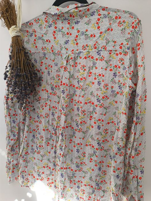 Piękna koszula w kolorowe kwiaty M&S Collection M