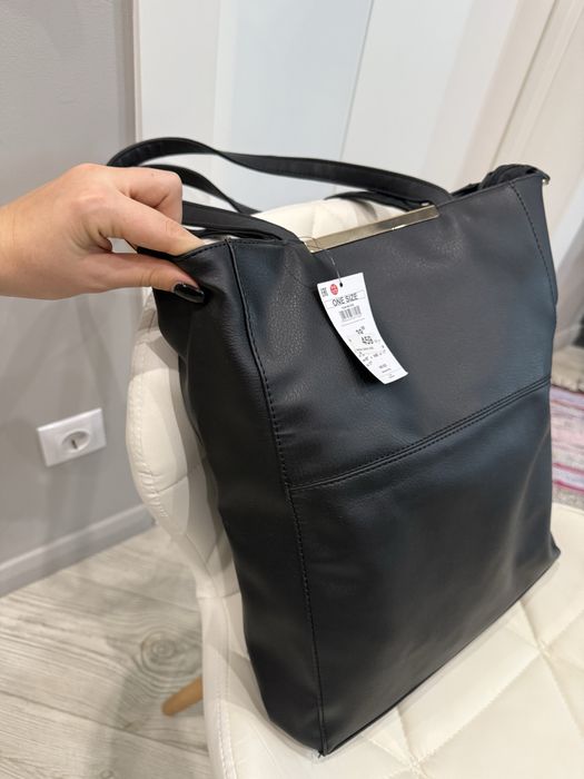 Чорний шопер Sinsay нова