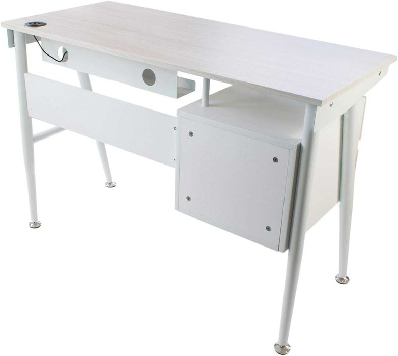 Biurko 110 cm szer z 2 szufladami i systemem zarządzania