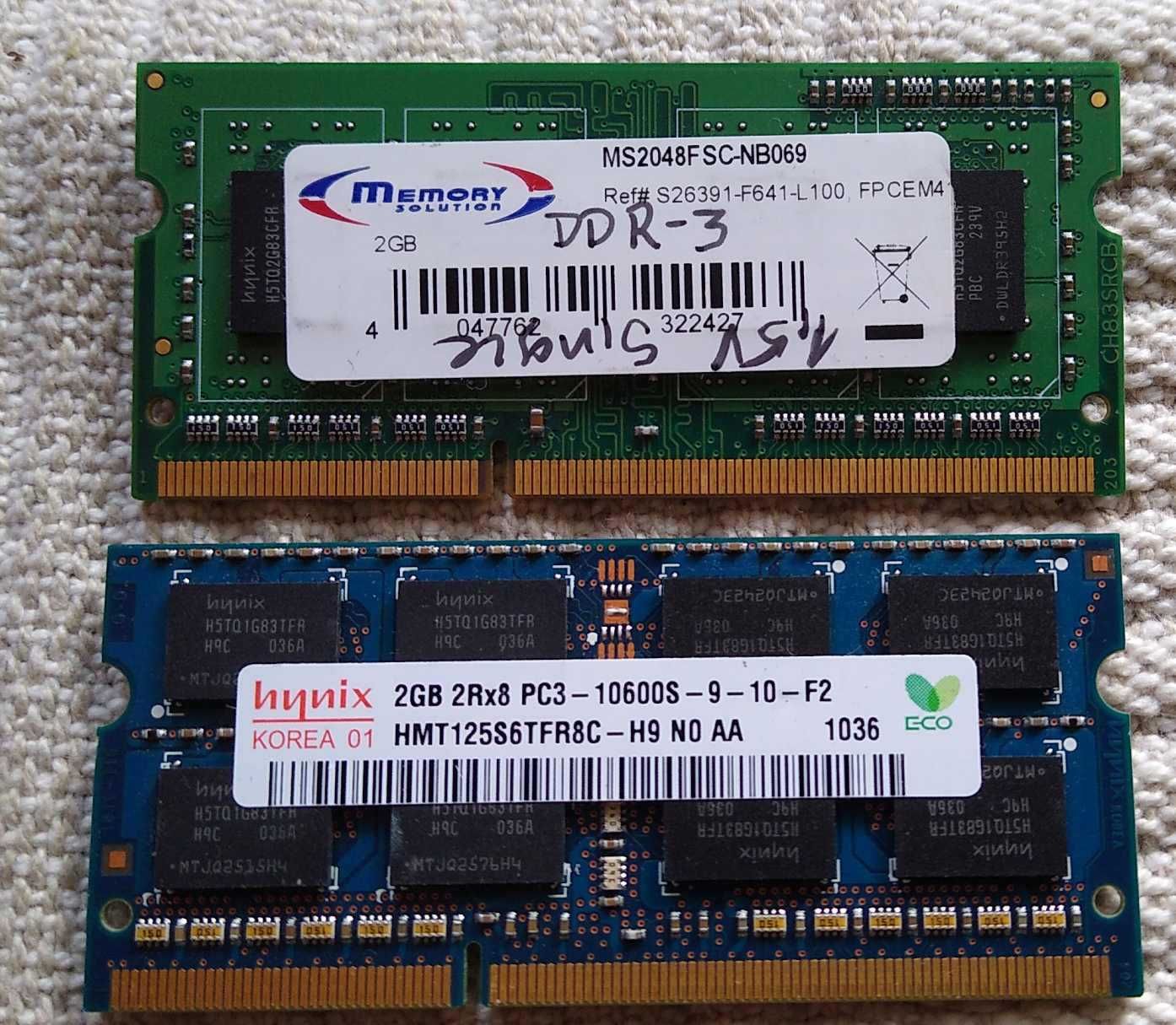 Pamięć laptop DDR-3 2GB Hynix