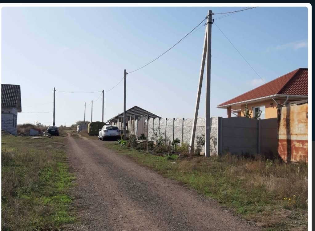 Участок в с Вапнярка, с видом на море!