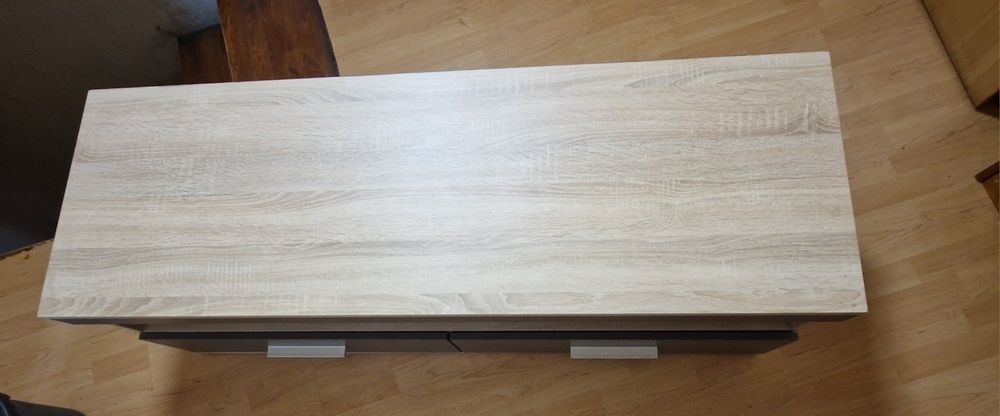 Szafka RTV / pod telewizor 135x45x45 – drewno + grafit