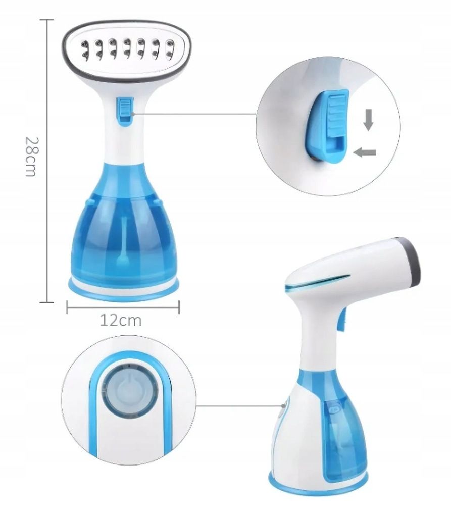 Ręczna Parownica Do Ubrań 1500W Pionowe Żelazko Steamer