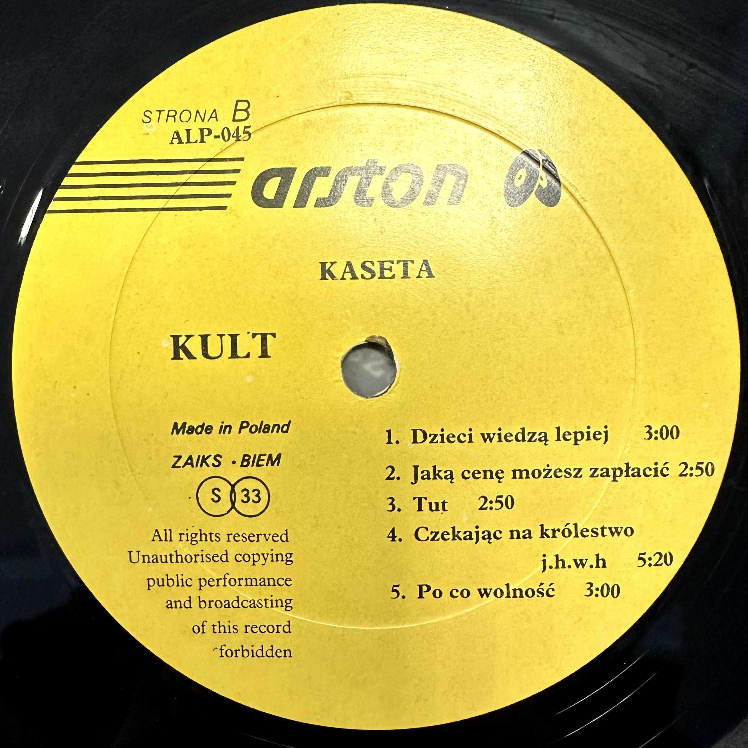 Kult - kaseta (Vinyl, 1989, Poland)