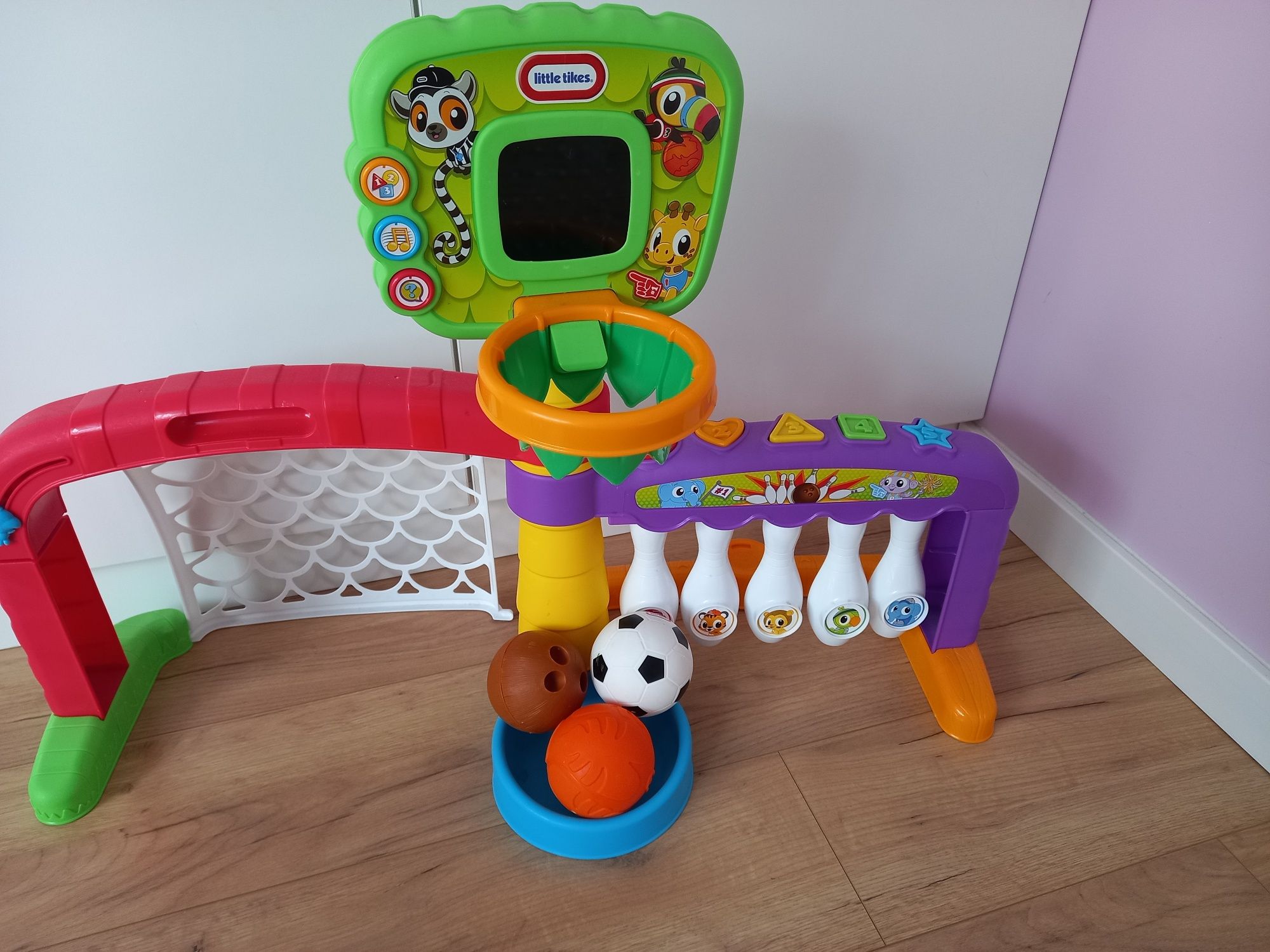 Centrum sportowe bramka little tikes 3w1