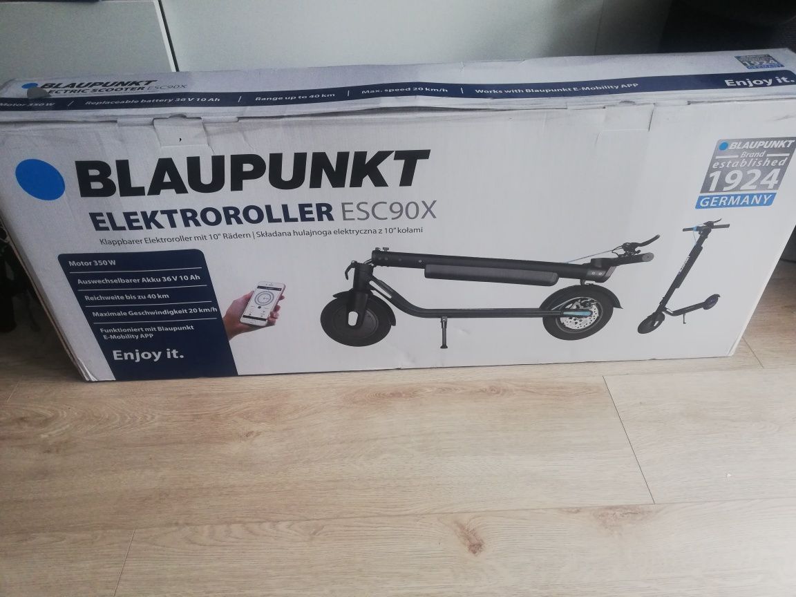 Nowa hulajnoga elektryczna 10" Blaupunkt ESC90X