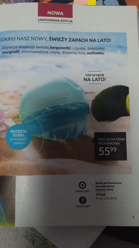 Nowa oryginalna woda perfumowana Incandessence Summer Glow 50ml od Avo