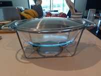 Rechaud marinex 45x22cm como novo