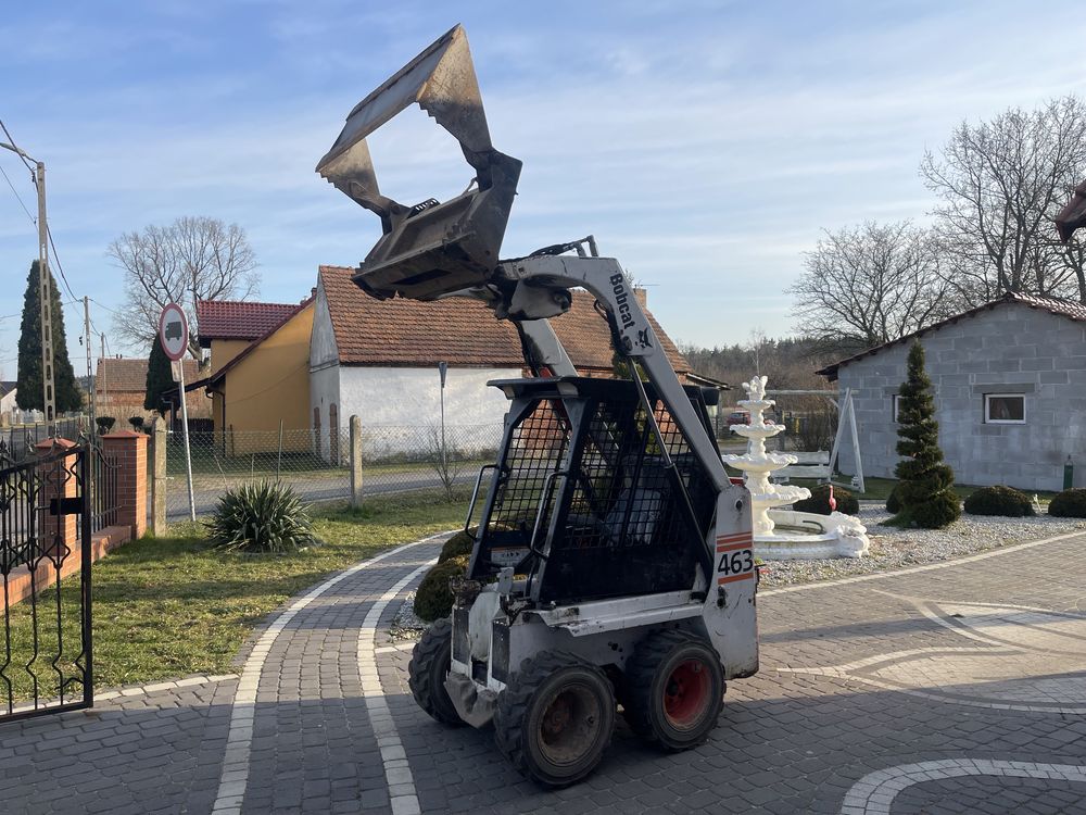 Wynajem miniładowarka Bobcat i minikoparka usługi rebak zageszczarka
