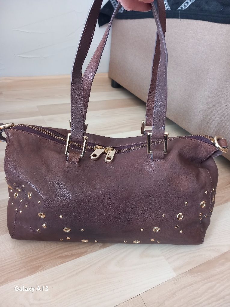 Juicy couture vintage torebka skóra naturalna