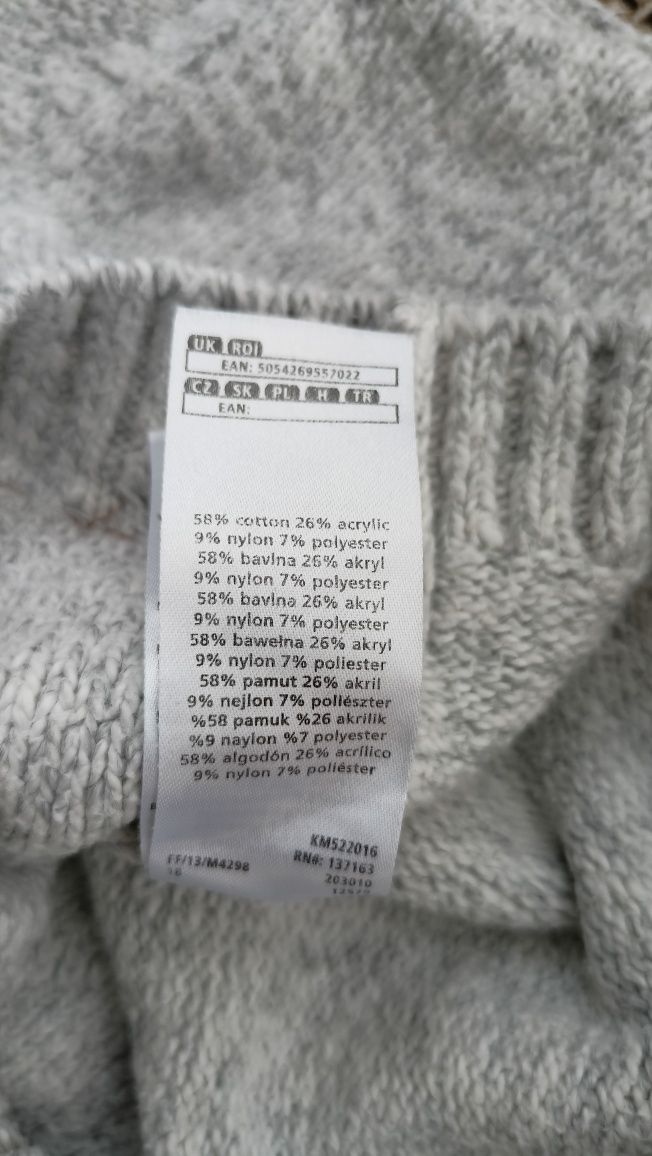 Ciepły sweter F&F rozm. 74 (6-9m.)