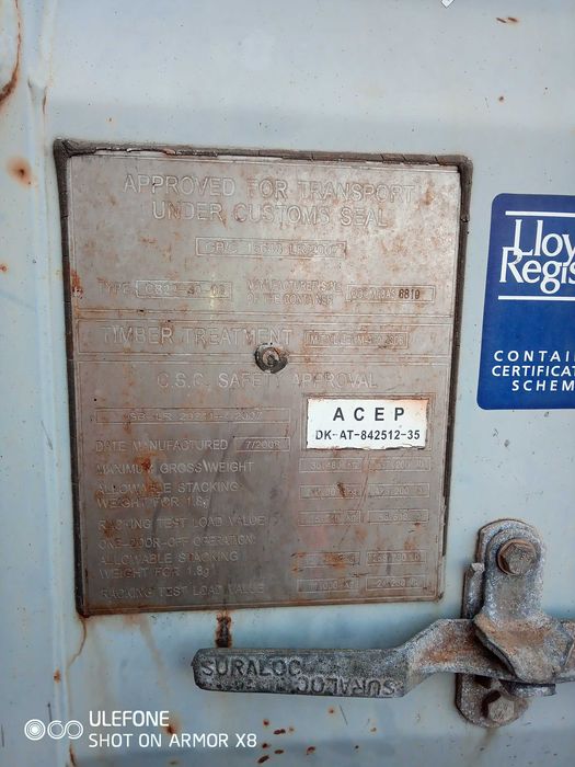 Kontener ze zdjęć 20'DC 6 metrowy używany