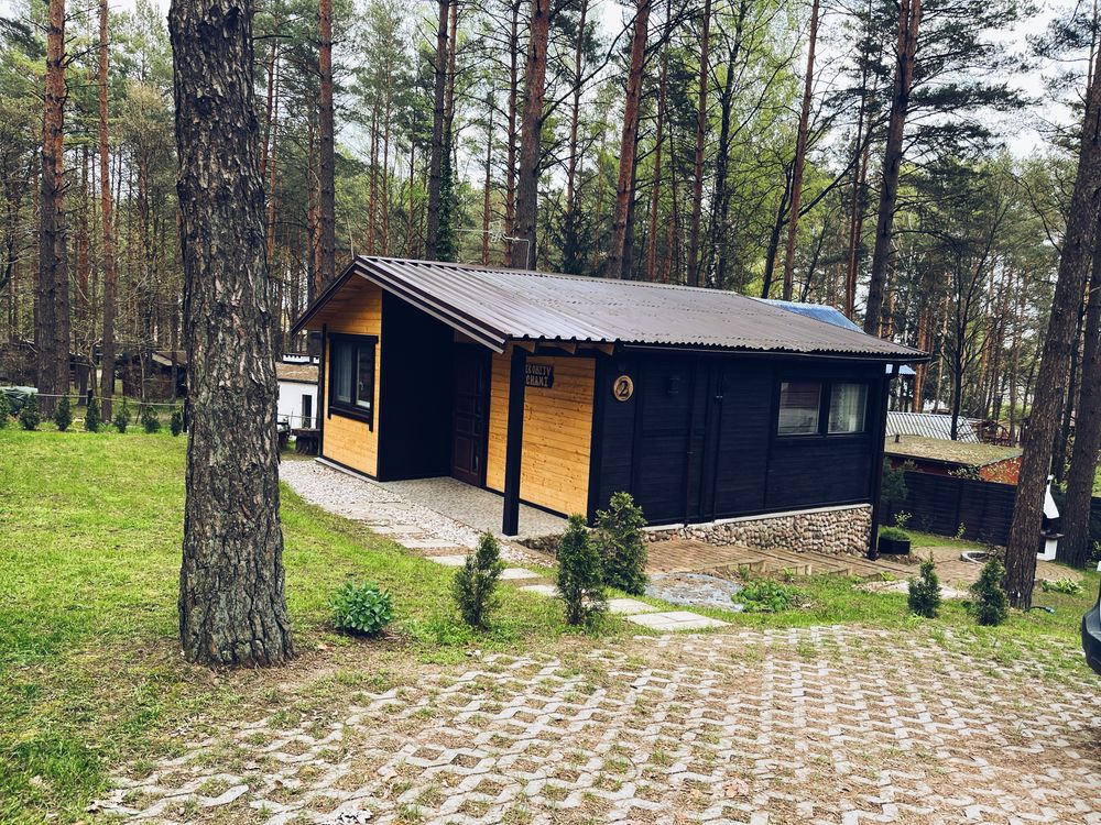 Domek letniskowy w lesie nad jeziorem „DOMEK OBITY DECHAMI”