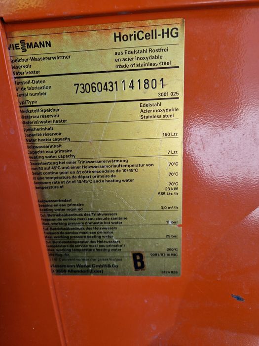 Bojler wessmann nierdzewny 160l