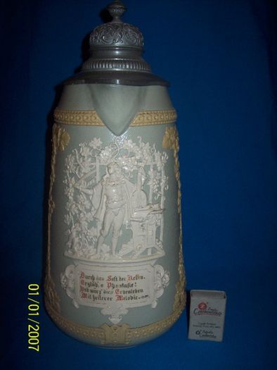 Wyjątkowy Kufel Dzban--METTLACH--ok,1900r H-35