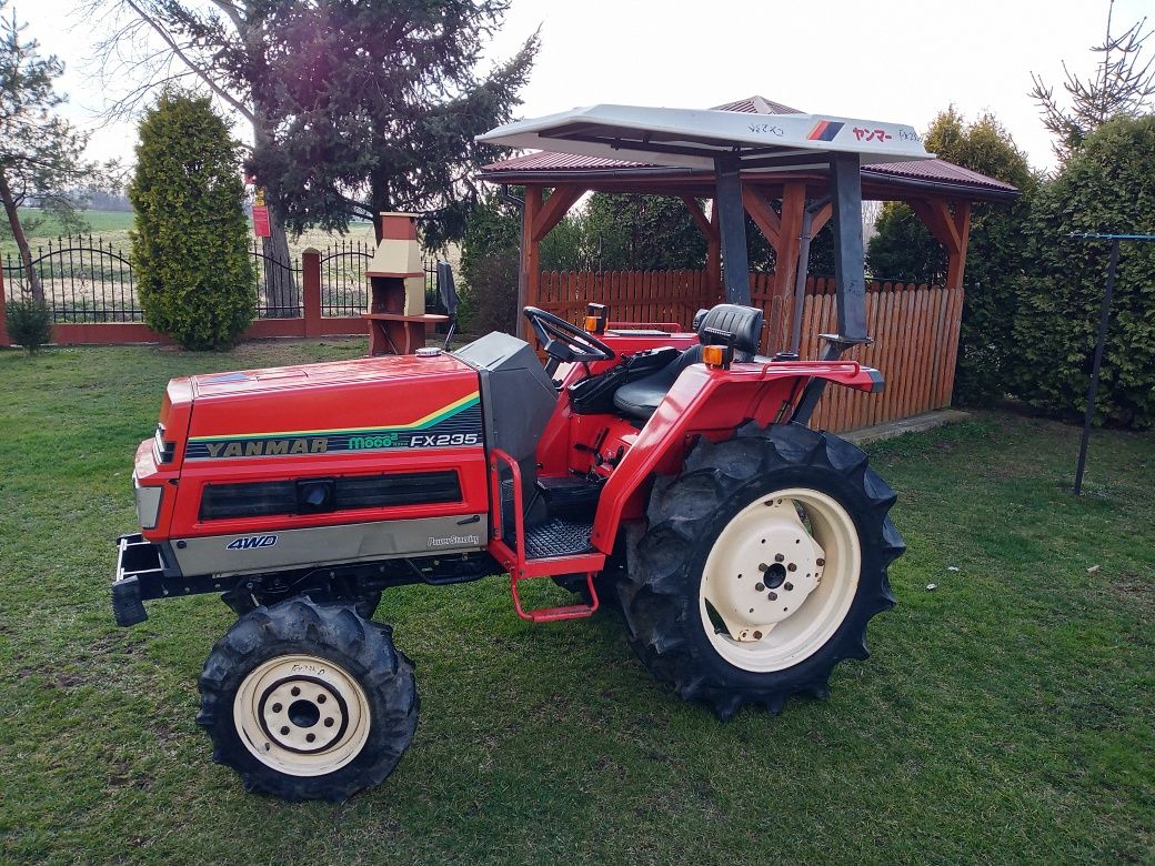 Yanmar FX235 4x4 traktorek Wspomaganie Orginal cena Brutto FVAT Kubota