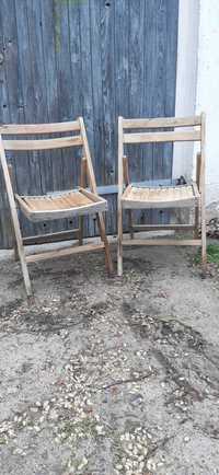 2 Krzesła składane prl