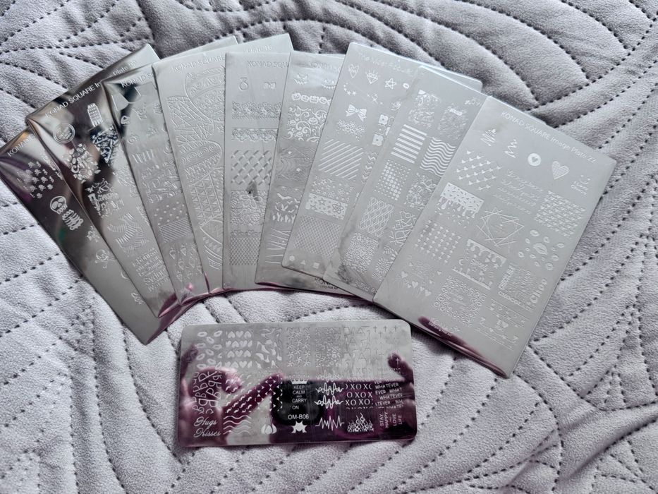 Płytki do stempli Konad nailstamping set 10 szt