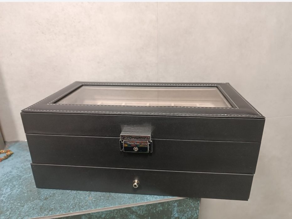 Szkatułka pudełko na zegarki 12 z szufladą