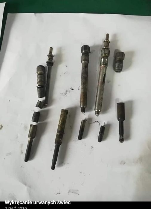 Wykręcanie urwanych świec żarowych, benzynowych ,wtryski !! Jont Cars