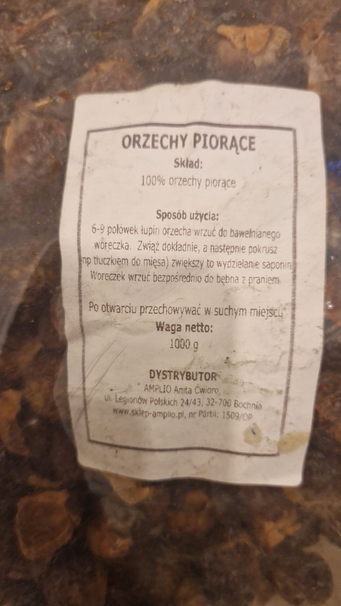 Orzechy piorące 800 g