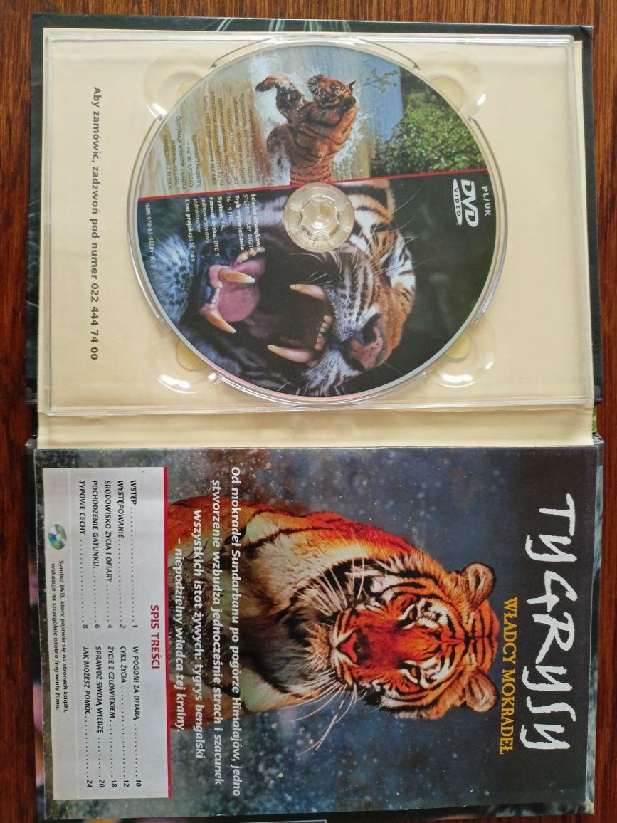 Tygrysy władcy mokradeł. Książka z DVD. Seria Natural killers.