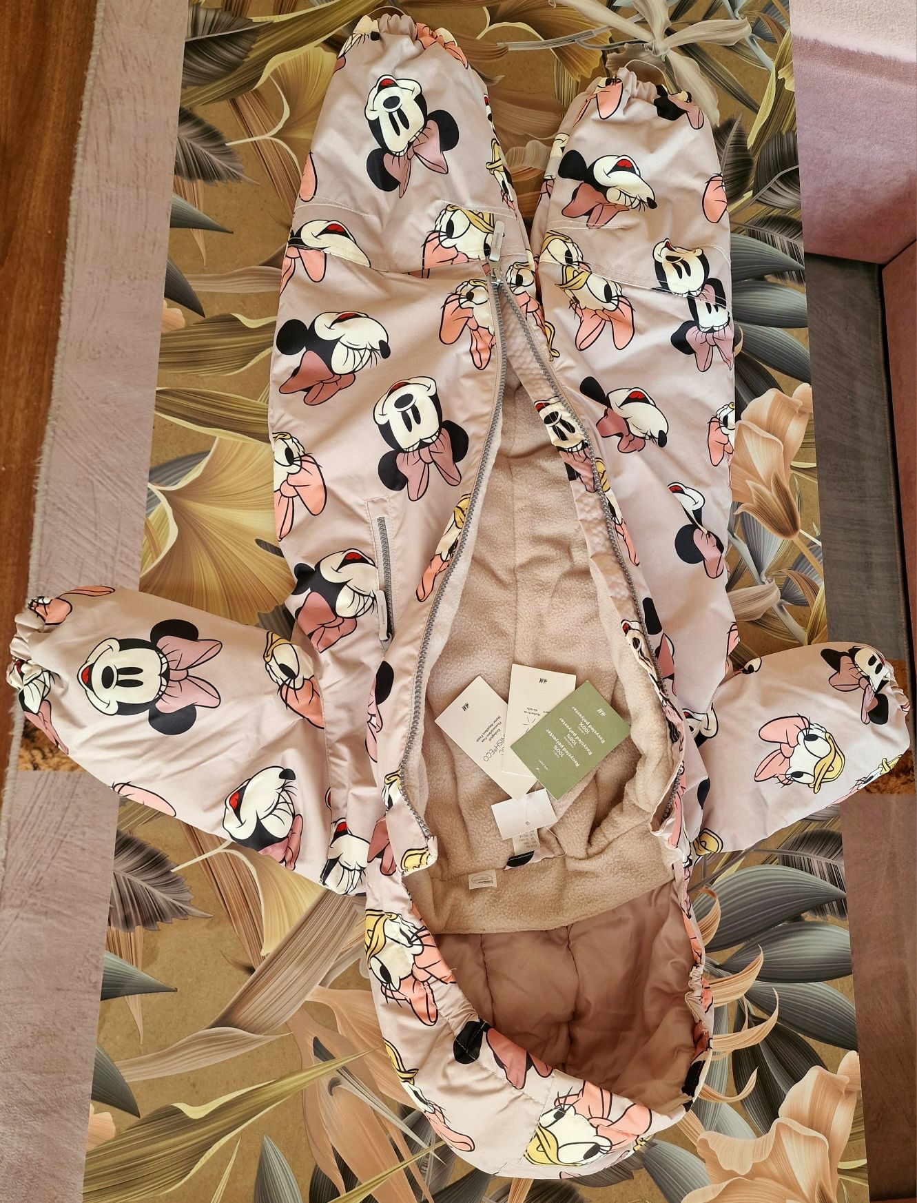 Nowy kombinezon zimowy, narciarski, puszysty H&M r.86 Myszka Minnie
