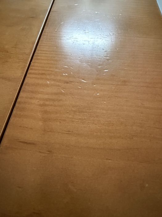 Mesa de jantar extensível com tampo de vidro