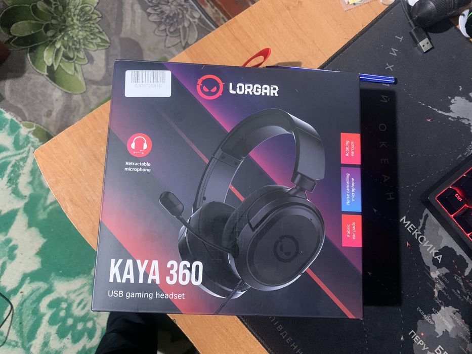 Навушники Lorgar Kaya 460 Gaming RGB USB Black
