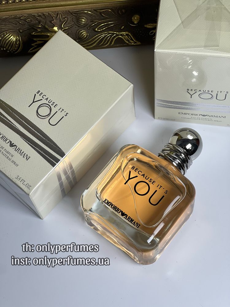 Духи жіночі Armani Because It’s You. Парфюмы женские Армани 100 мл