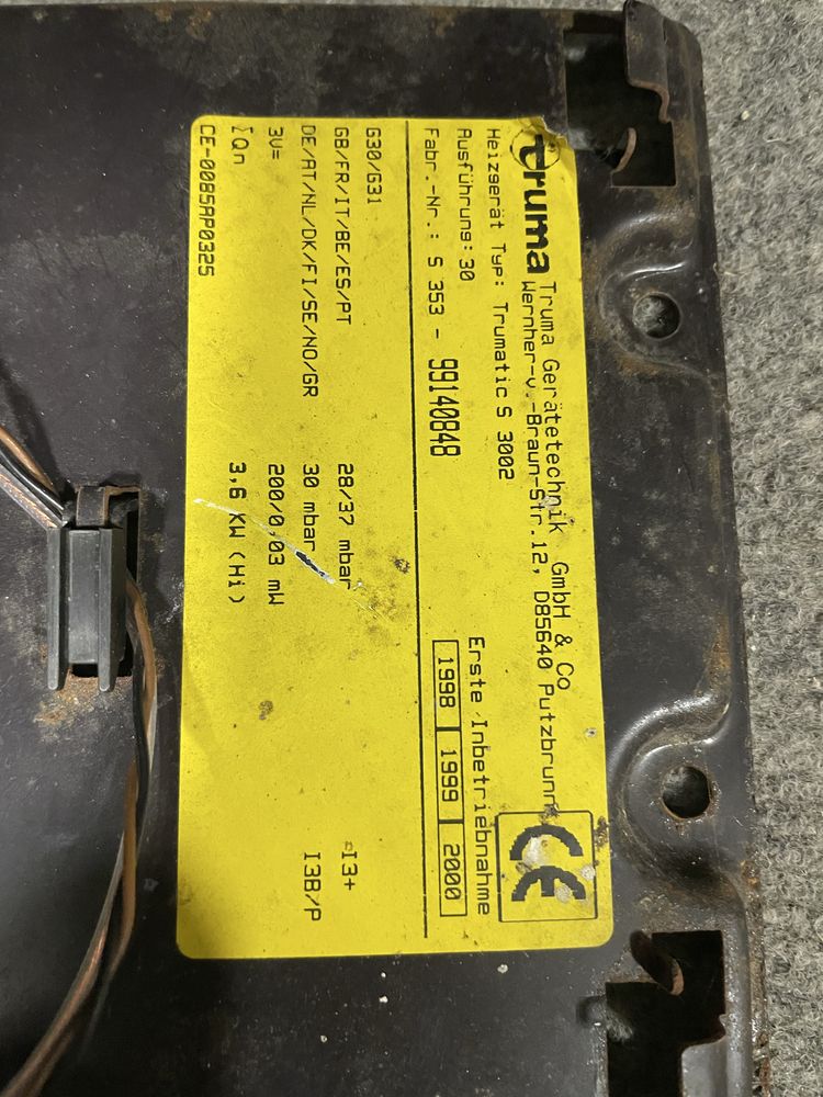 Piec Truma Trumatic S3002, sprawny, kompletny