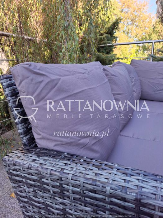 Narożnik Ogrodowy Duży Komplet Mebli Ogrodowych 8-10 os. WYPRZEDAŻ !!!