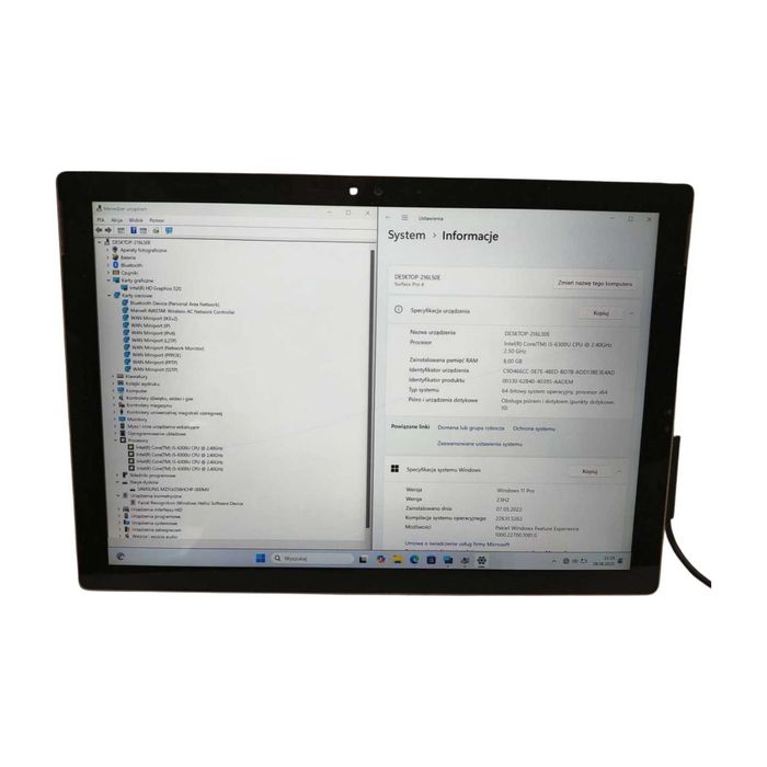 Microsoft Surface Pro 4 | 12,3" 2K | i5-6300U | 8GB | 256SSD | Win11