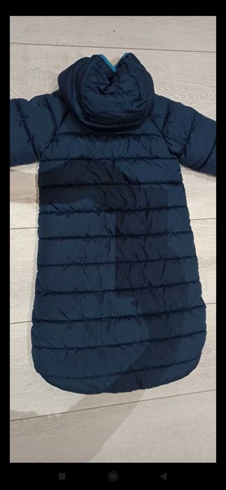 Kombinezon zimowy niemowlęcy śpiworek na sanki do wózka bardzo ciepły