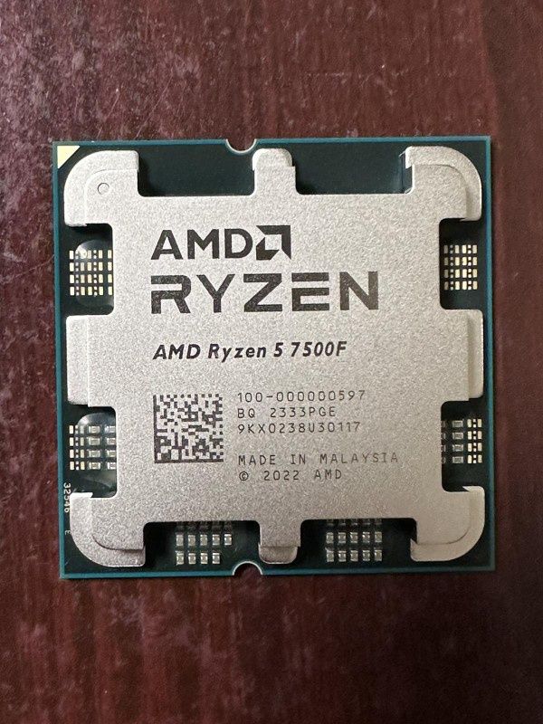 Процесор AMD Ryzen 5 7500F ГГц:3,7 (5,0Turbo) 6ядер 12пот sAM5