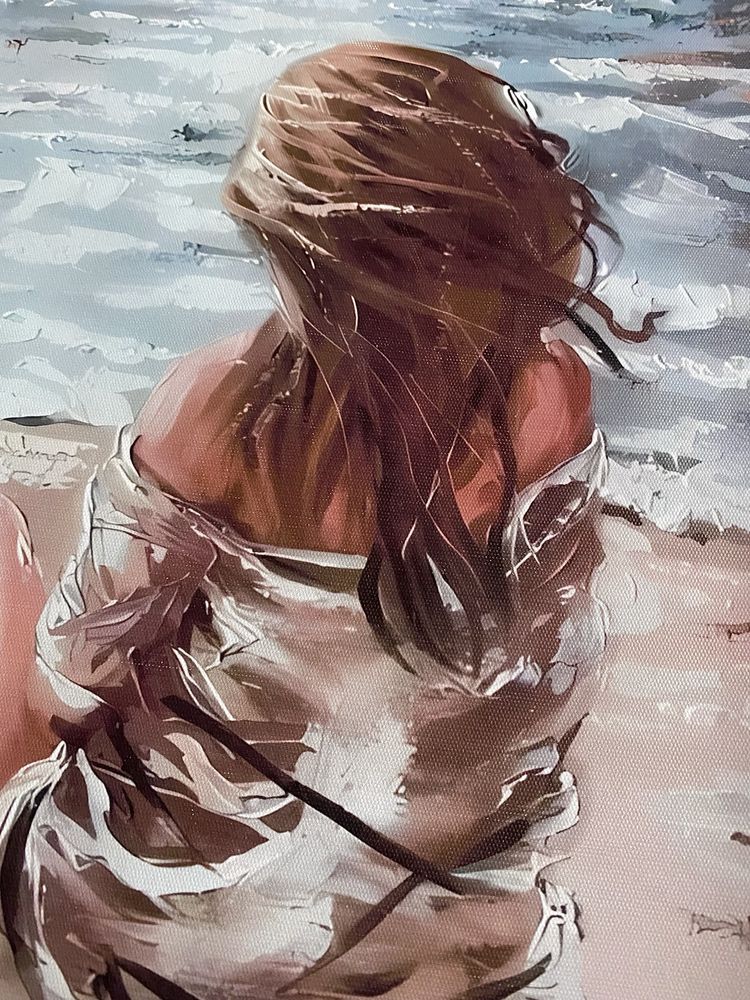 Gobelin na płótnie/Dziewczyna na plaży