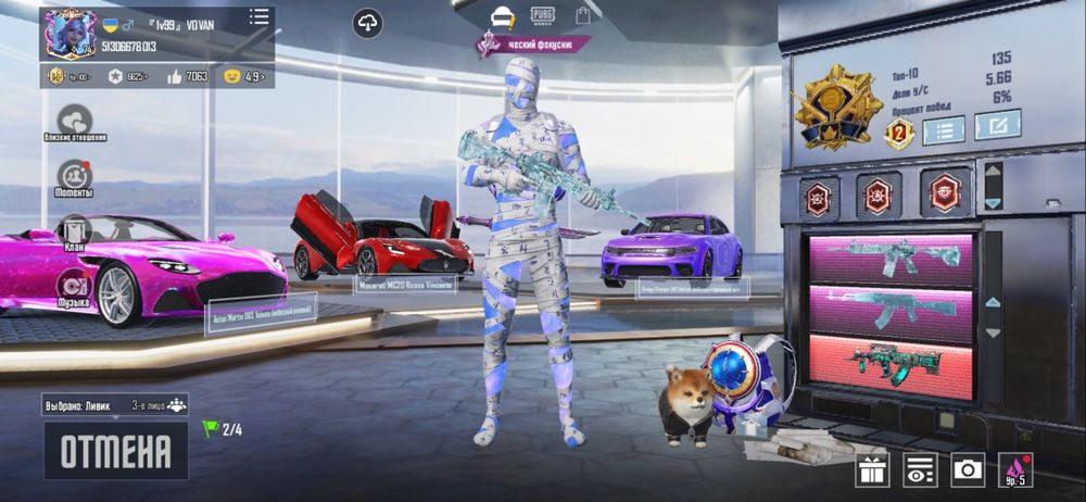 Дуже жирний аккаунт Pubg Mobile.