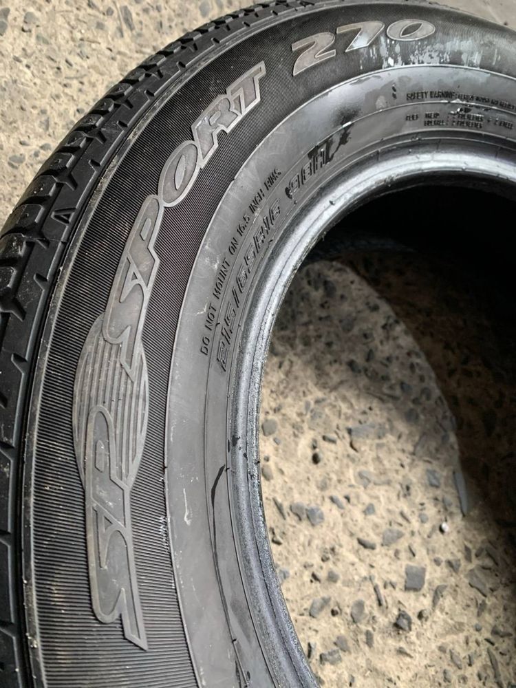 Літні вживані шини 215/65R16 Dunlop SP Sport 270