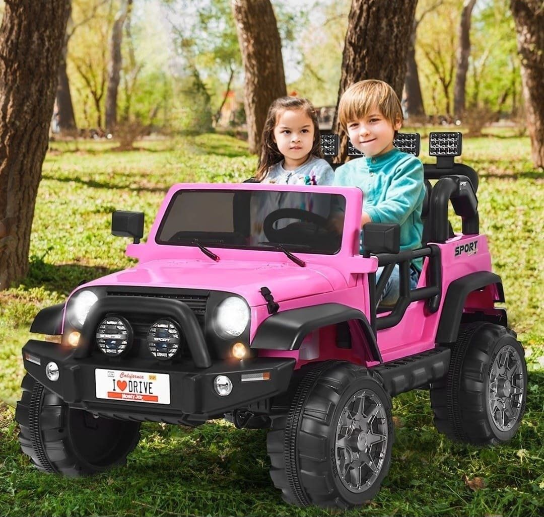 Auto elektryczne dla dzieci jeep różowy