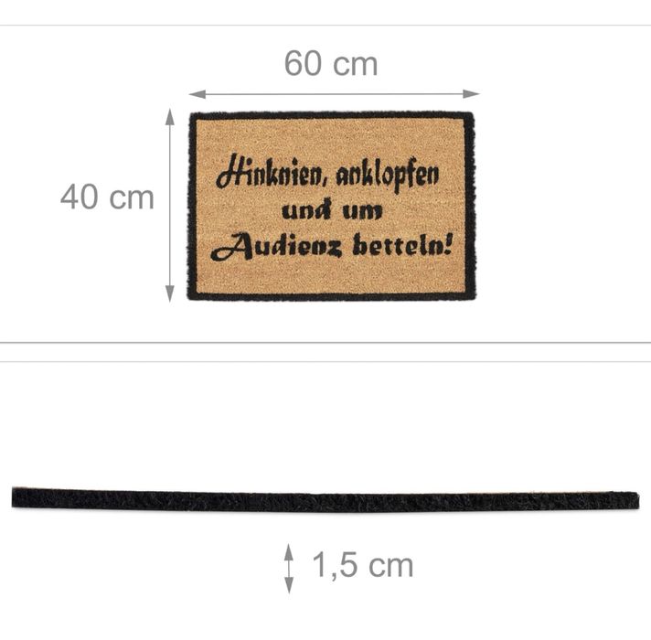 Wycieraczka humorystyczna kokosowa