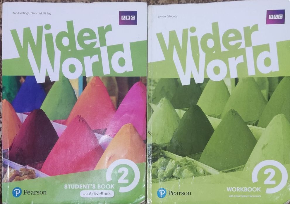 Підручник + зошит: Wider World 2 Student's book + workbook 7-8кл