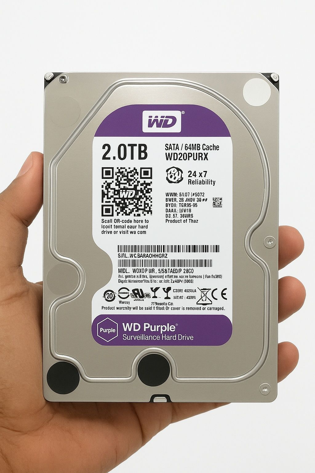 Disco rígido WD purpel 2TB sata ||| 64 MB
Tra